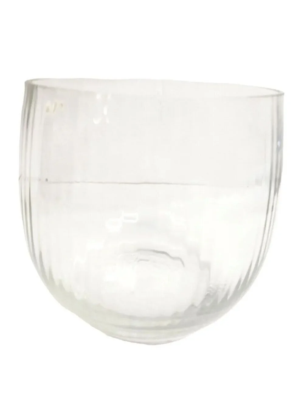 European Collection Blown Ribbed Glass Vase, Bowl  7
